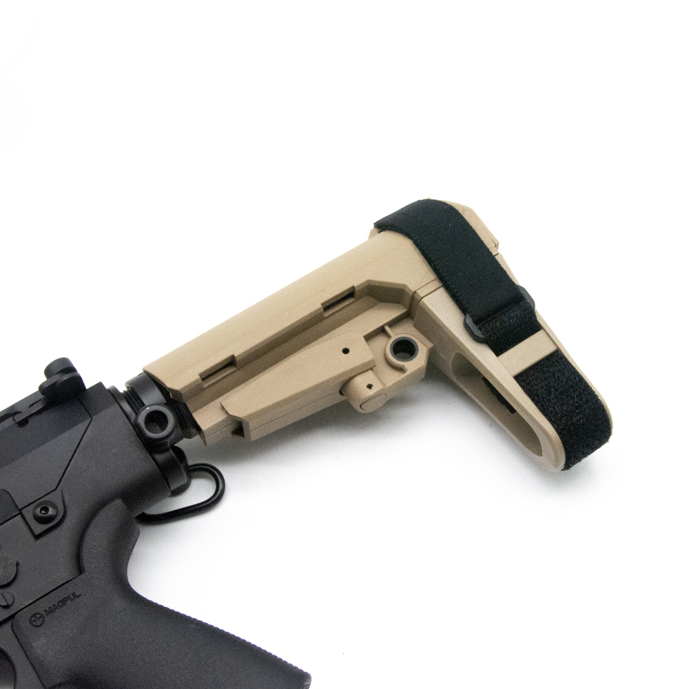 SBA3 Nylon Stock Buttstock Pistol M4 AR15 HK416 airsoft TAN